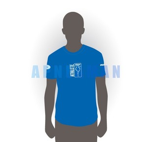 Oblečení - tričko Apneaman Athlete - krátký rukáv, sv. modré