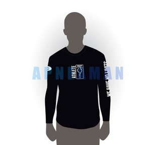 Clothing - T-shirt Apneaman Athlete - long sleeve, black