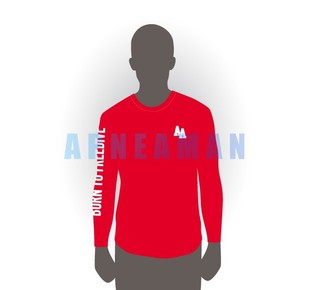 Oblečení - tričko Freediver AA - dlouhý rukáv, červené