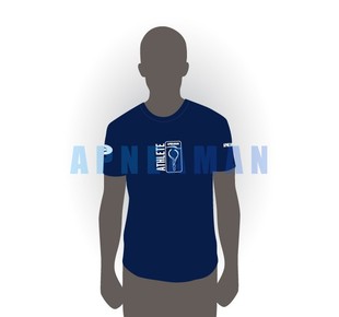 Clothing - t-shirt Apneaman Athlete - short sleeve, blue