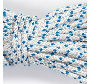 Buoys and equipment - rope Apneaman, TRAINING, white/blue, 10mm