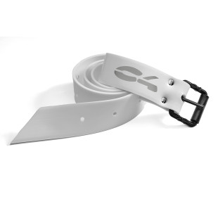 Belts and accessories - belt C4, Marseille silicone, plastic buckle, white