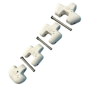 Zátěže - zátěž C4, segments set kit, 1,4kg, bílá