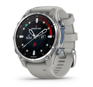 Počítače - počítač Garmin, Descent Mk3 - 43mm, Silver/ Fog