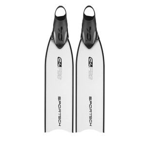 Ploutve - ploutve C4, SPORTECH FBG, bílá, tvrdost soft