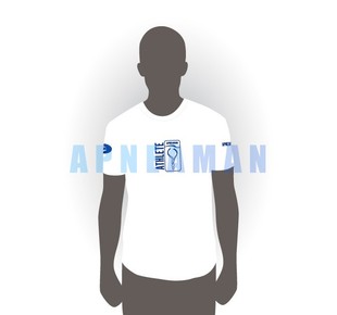 Oblečení - tričko Apneaman Athlete - krátký rukáv, bílé