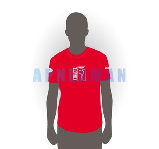 Oblečení - tričko Apneaman Athlete - krátký rukáv, červené