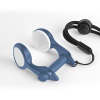 noseclip C4, FLOW plastic, blue